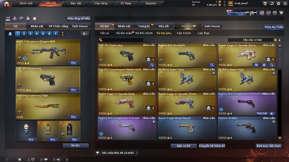 shop acc cf uy tin gia re